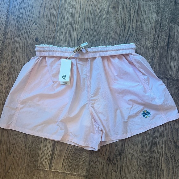 Tory Burch Women's USL Camp Performance Nylon Relaxed Shorts Tory Pink